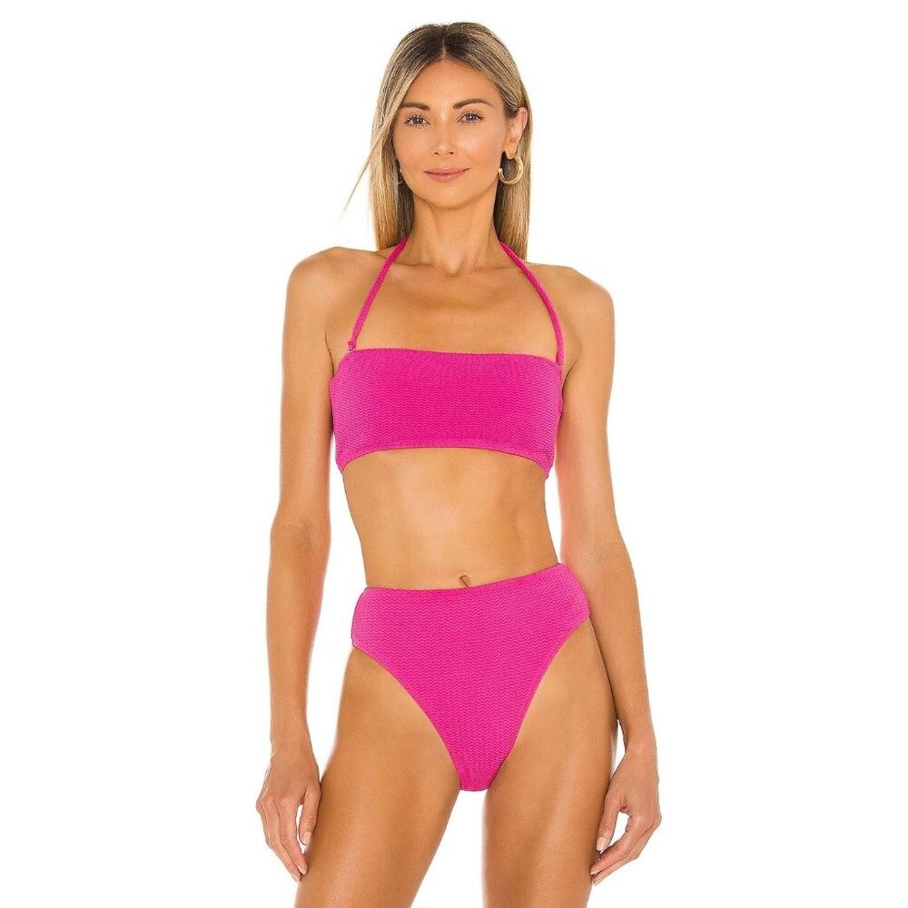 NWT $68 Seafolly Women's Pink Sea Dive Tube Bikini Top Swimwear Size 8 - Picture 2 of 5